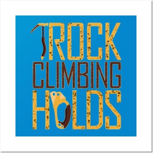 Rock Climbing Holds T shirt Posters and Art